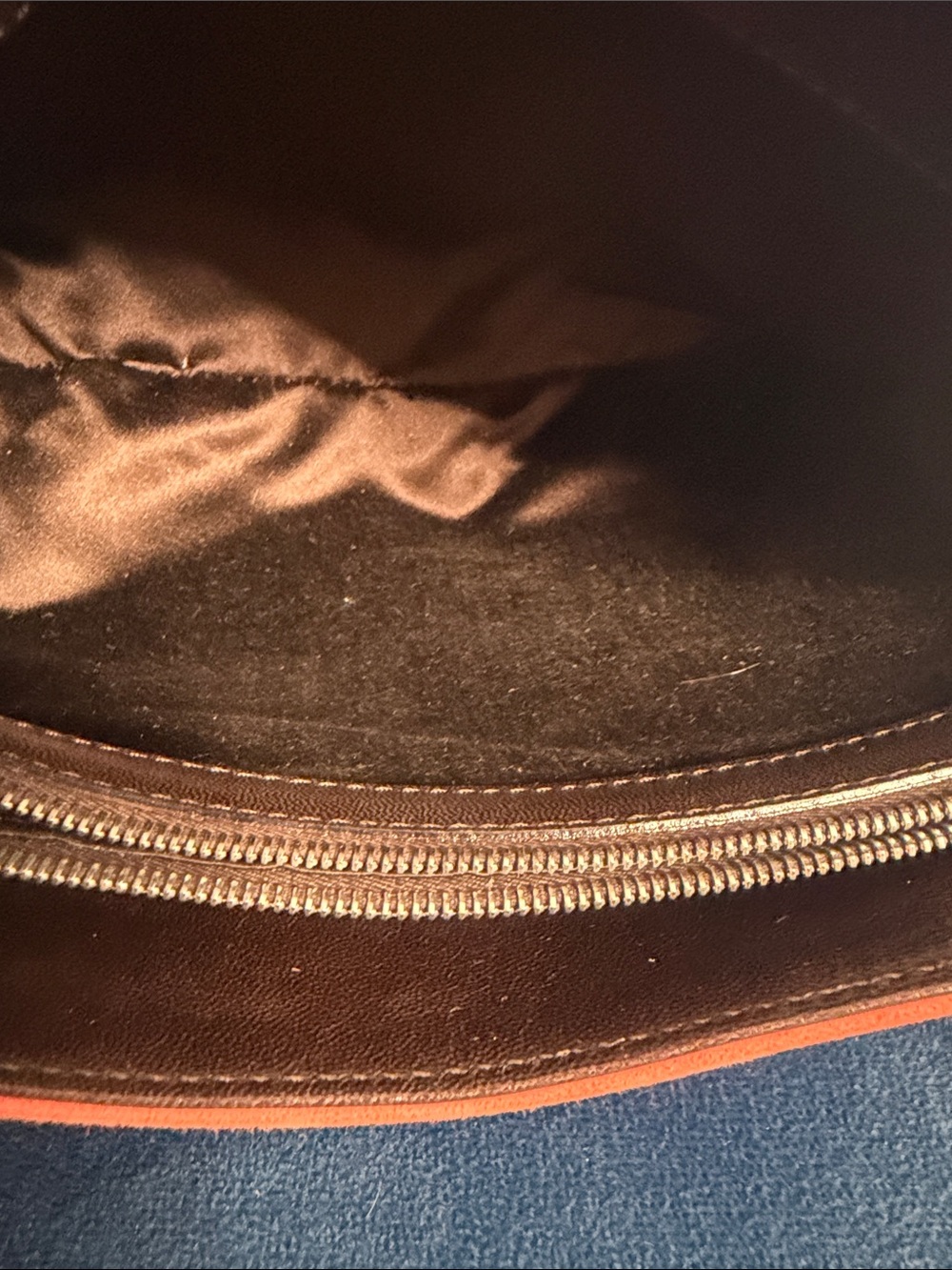 Valentino Garavani Orange Suede Shoulder Bag - Women - Picture 5 of 10